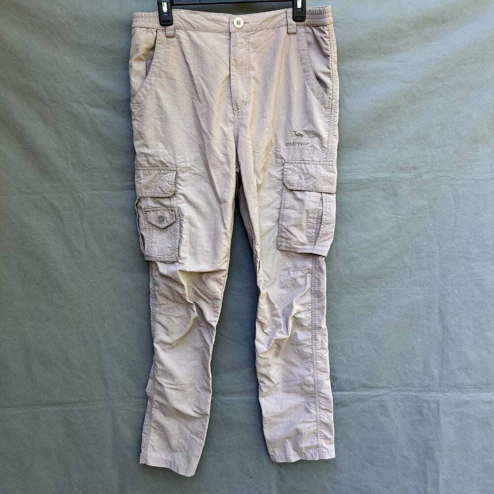 CAN TORP Mens Size Large Camel Colored Khaki Pants Cargo
